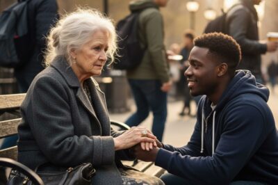 Nadie prestaba atención a la anciana desorientada, hasta que un joven afroamericano se acercó y le tomó la mano. Nadie imaginaba que aquella mujer era millonaria.