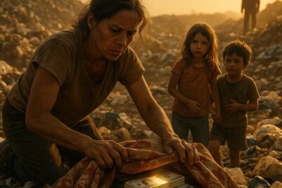 Una viuda con dos hijos observó cómo un hombre adinerado arrojaba una alfombra de lujo a la basura