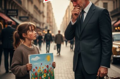 “Compra Mi Pintura,” Dijo la Niña Pobre — El Hombre Se Detuvo y Comenzó a Llorar