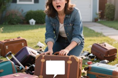 Regresando de un viaje, encontré mis maletas en la acera con una nota que decía.