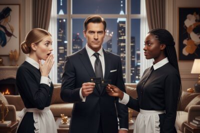 El multimillonario entregó una TARJETA NEGRA a dos mujeres para ponerlas a prueba —y la reacción de la empleada doméstica lo dejó sin palabras.