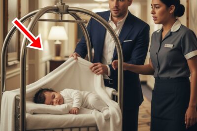 Huésped Vio Al Bebé De La Camarera Escondido En El Carrito De Limpieza… Su Reacción Fue Inesperada