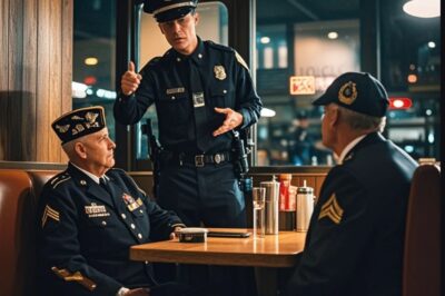 Policía abofetea a dos veteranos… una hora después entra un marine al restaurante