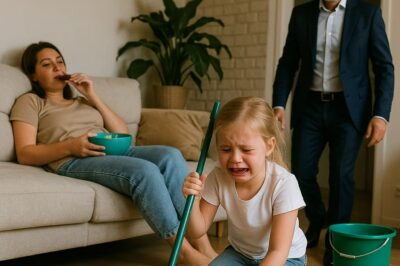 Millonario llega sin avisar y descubre a su hija limpiando sola