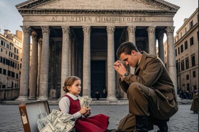 Un Soldado Vio A Una Niña Acurrucada Frente Al Panteón, Con Una Maleta… Lo Que Dijo Lo Hizo Llorar…