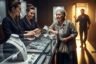 La campanilla de la puerta sonó suavemente cuando una anciana despeinada entró en la tienda. Su cabello estaba enredado, sus ropas manchadas de tierra y sus sandalias, gastadas de tanto caminar, apenas sostenían sus pasos. En sus manos temblorosas llevaba una pequeña bolsita de tela.