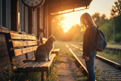 Nino, el gato del andén