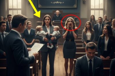 Esposa abandonada con gemelos sorprende en el tribunal — Amante grita al oír el testamento