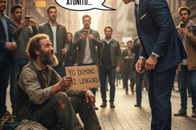 “YO DOMINO 12 LENGUAS” — DIJO EL HOMBRE SIN TECHO… EL MAGNATE SE BURLÓ, PERO TERMINÓ ATÓNITO…