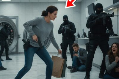 “Cuatro hombres armados enmascarados asaltaron un banco — Entonces una ‘clienta común’ reveló su pasado oculto como SEAL.”