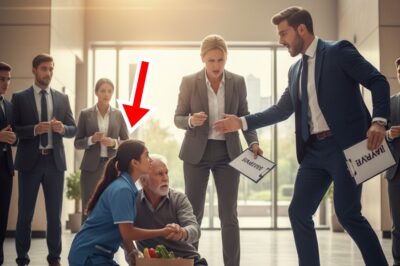 ¡Iban a despedirla por auxiliar a un anciano caído! Pero entonces apareció el CEO… y lo llamó “papá”!