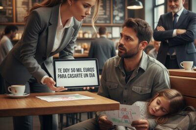 “Te Doy 50 Mil Euros Para Casarte Un Día” Hija De Un CEO Sorprende A Un Papá Soltero En Dificultad…