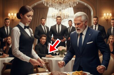 Todos le temían al multimillonario arrogante… hasta que una mesera lo humilló frente a todos