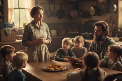 Una viuda fue contratada para cocinar a siete niños y a su padre… De ser rechazada, terminó convirtiéndose en su madre.