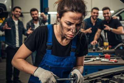 “Se burlaron de ella por ser mujer, pero su respuesta dejó al taller en shock”