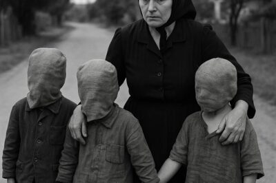 Una viuda solitaria compró tres huérfanos con sacos en la cabeza y se los llevó cuando uno de ellos…