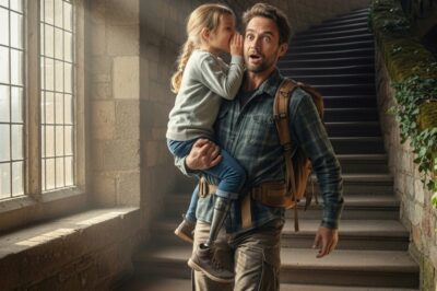 «Si me llevas en brazos por las escaleras, te contaré un secreto», dijo la niña enferma. Al oírlo, al hombre se le heló la sangre…