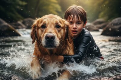 Un perro callejero se lanza al océano — Lo que hizo después conmovió a todos en la playa