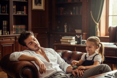 BILLONARIO FINGE ESTAR DORMIDO PARA PONER A PRUEBA A LA HIJA DE LA EMPLEADA… LO QUE DESCUBRIÓ LO DEJÓ HELADO