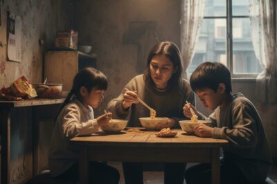 Después del divorcio, la familia de su esposo la echó con las manos vacías. Ella y sus tres hijos sobrevivieron a base de fideos instantáneos. Diez años más tarde, regresó convertida en empresaria… y la familia de su exmarido se arrodilló ante ella.