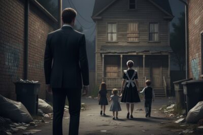 Le ofreció un pago por limpiar su cabaña, pero al seguirla hasta su hogar descubrió que cuidaba de cuatro niños.