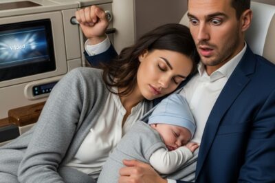“Durante un vuelo, una madre agotada y su bebé se quedan dormidos sobre el hombro de un CEO — lo que ocurre cuando ella despierta la deja completamente sorprendida.”
