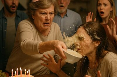 “En su cumpleaños número 70, la suegra me arrojó un plato a la cara frente a todos… pero lo que descubrí después cambió el juego para siempre”