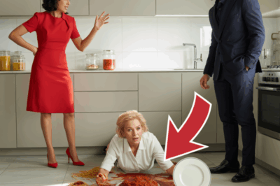 La jaula dorada: Un hijo adinerado descubre a su esposa obligando a su madre de 72 años a comer restos podridos en el suelo de la cocina.