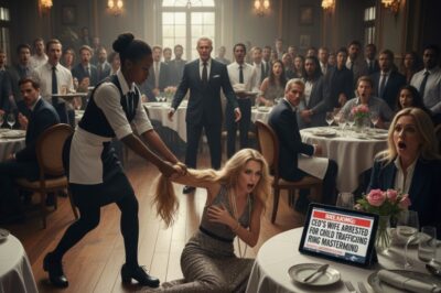Una camarera negra tiró del pelo a la esposa de un millonario y el salón de baile quedó en silencio cuando se supo la verdad