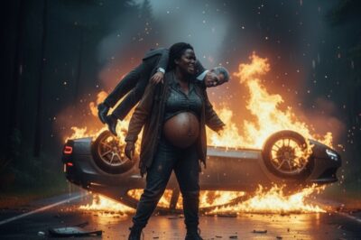 Cómo una MUJER NEGRA SIN HOGAR EMBARAZADA rescató a un multimillonario de un auto en llamas.