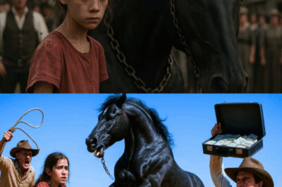 ¡DIEZ MILLONES SI MONTAS MI CABALLO SALVAJE! DIJO EL JEFE A LA NIÑA HUÉRFANA…
