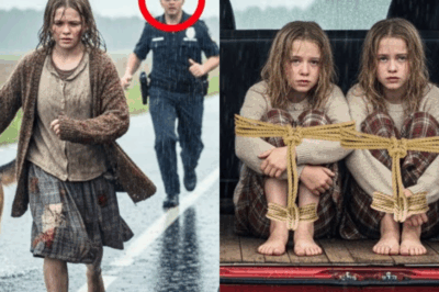 Oficial y niña encuentran a dos hermanas gemelas atadas en una camioneta — Lo que hizo el perro derritió corazones