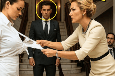ARROGANTE LE ROMPIÓ EL VESTIDO CREYENDO QUE ERA SOLO UNA MESERA… PERO SU ESPOSO MILLONARIO MIRABA