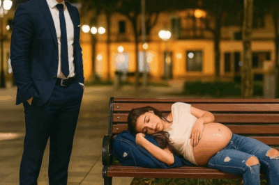 EXPULSADA DE CASA POR ESTAR EMBARAZADA, DUERME EN UNA PLAZA… UN MILLONARIO LA VE Y LO CAMBIA TODO.