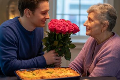Un chico prepara una sorpresa romántica en la casa equivocada. La dueña, una abuela, se emociona igual y lo invita a comer.