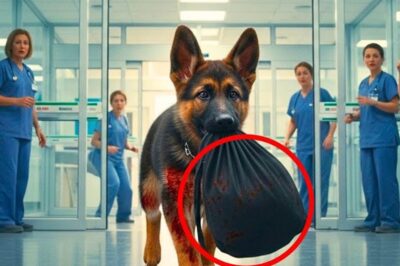 “Un cachorro arrastró una bolsa negra hasta el hospital, y lo que el doctor encontró dentro dejó a todos sin palabras.”