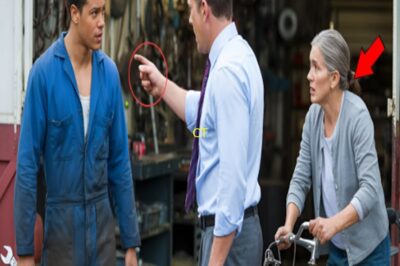 El jefe despide al mecánico por arreglar la bicicleta de una anciana — a la mañana siguiente, **7 camionetas negras** bloquean su entrada…
