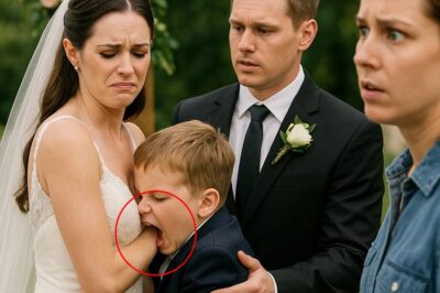El hijo del millonario muerde a la novia en el altar… lo que la niñera descubrió después…