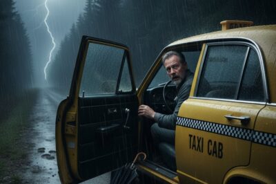 “El conductor que recogió a una mujer bajo la lluvia… y ella desapareció del asiento trasero”