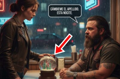 Ella puso una bola de nieve agrietada sobre la mesa de un motociclista y pidió cambiarse el apellido esa misma noche