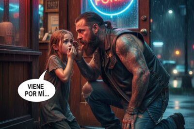 Un motociclista tatuado se arrodilló junto a la puerta de un restaurante —y lo que susurró una niña asustada lo cambió todo para siempre