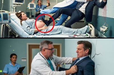 El millonario pisoteó el vientre de su esposa embarazada en el hospital… y el médico lo lanzó contra la pared.