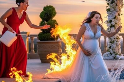 La amante prendió fuego a la esposa embarazada durante la boda… y el padre del novio, un multimillonario, lo vio todo.