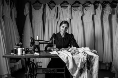 (1902, Durango)La costurera que vendió 300 vestidos de novia — hasta que descubrieron algo