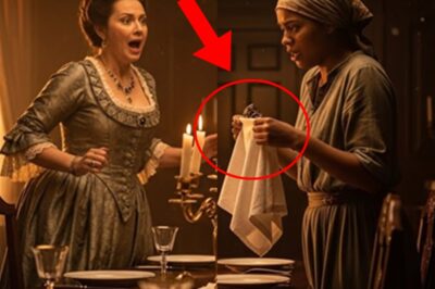 La joven esclava puso la mesa, ¡pero lo que encontró en la servilleta hizo gritar a la señora!