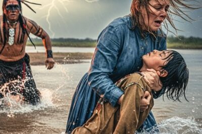 El Hijo Del Jefe Comanche Se Ahoga… ¡Y Sólo La Mujer Blanca Cautiva Salta Para Salvarlo!