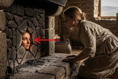La viuda se refugió en una casa de piedra y, mientras limpiaba la chimenea, descubrió un rostro oculto.