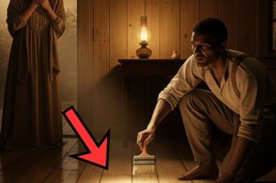 Viuda sorprende a hombre esclavizado barnizando el suelo al amanecer — y el brillo reveló huellas