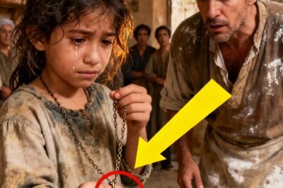 La niña pidió pan llorando — la respuesta del panadero fue cruel… hasta que vio su collar