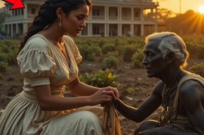 La ama ayuda a una esclava anciana sin saber que es su madre…